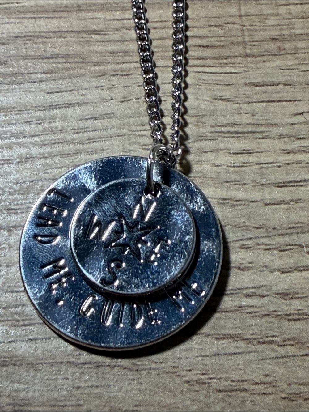 paparazzi Silver “Lead Me Guide Me” Necklace with Matching Earrings